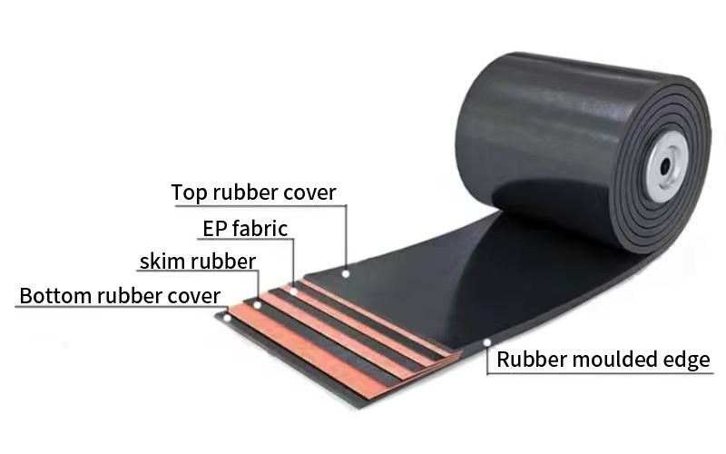 EP rubber conveyor belt Structure